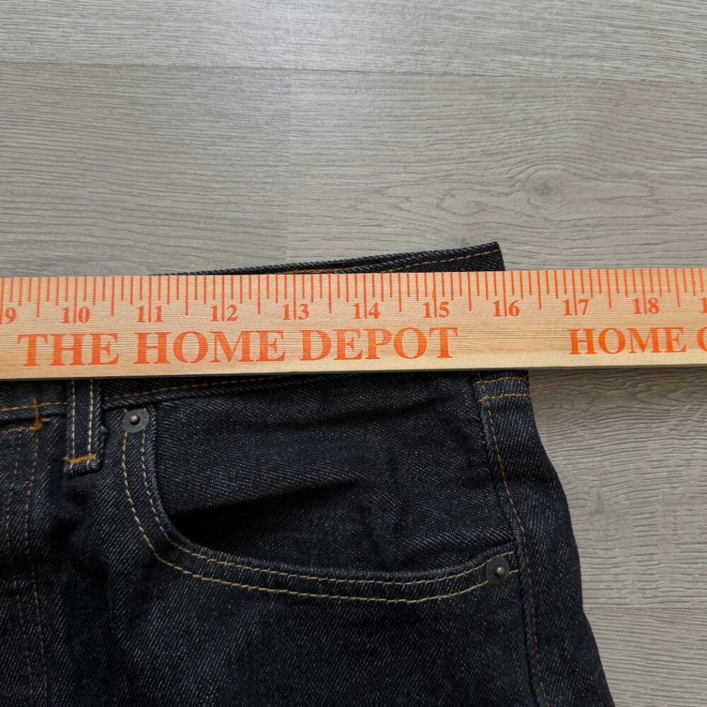 Levis‎ 501 Original Shrink To Fit Button Fly Jeans Rigid Black Jeans Mens 32x32 - Picture 9 of 10